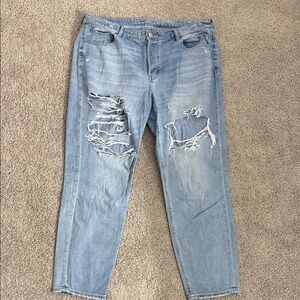 American Eagle Outfitters Light Blue Distressed Women's Jeans